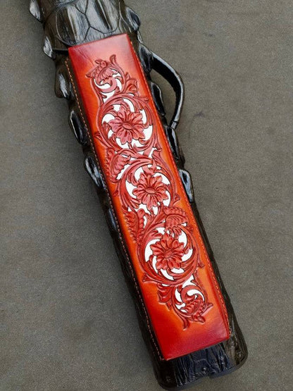 Crocodile Dual Tone Custom Cue Cases