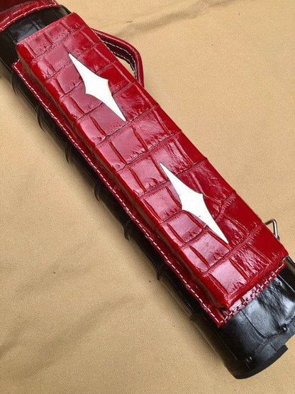Crocodile Dual Tone Custom Cue Cases