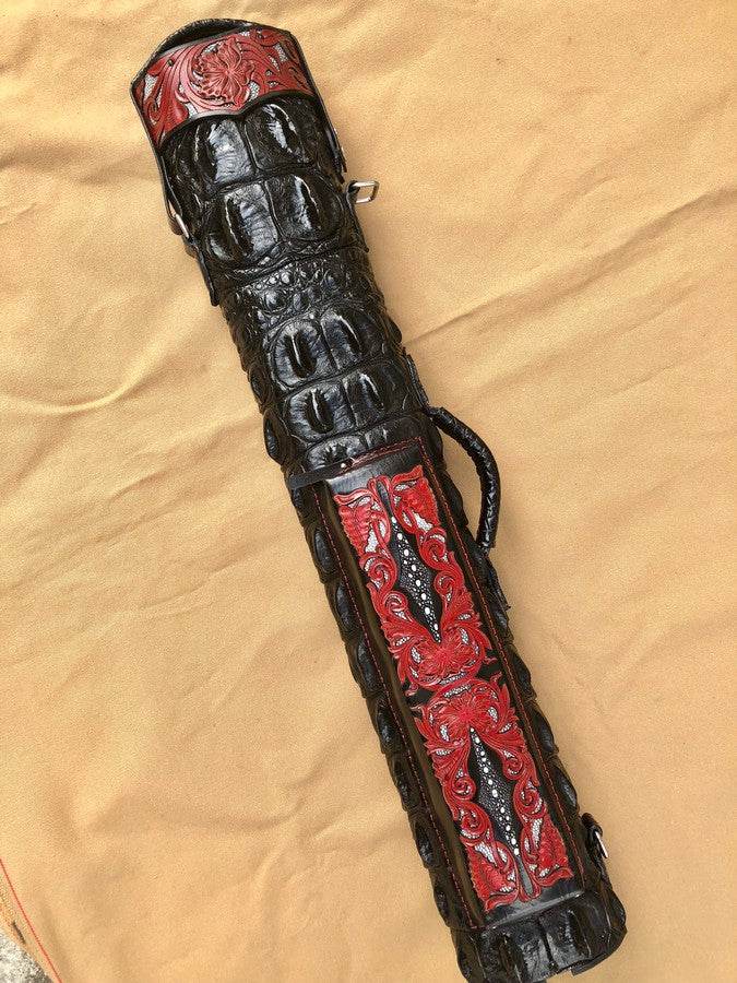 Crocodile Dual Tone Custom Cue Cases
