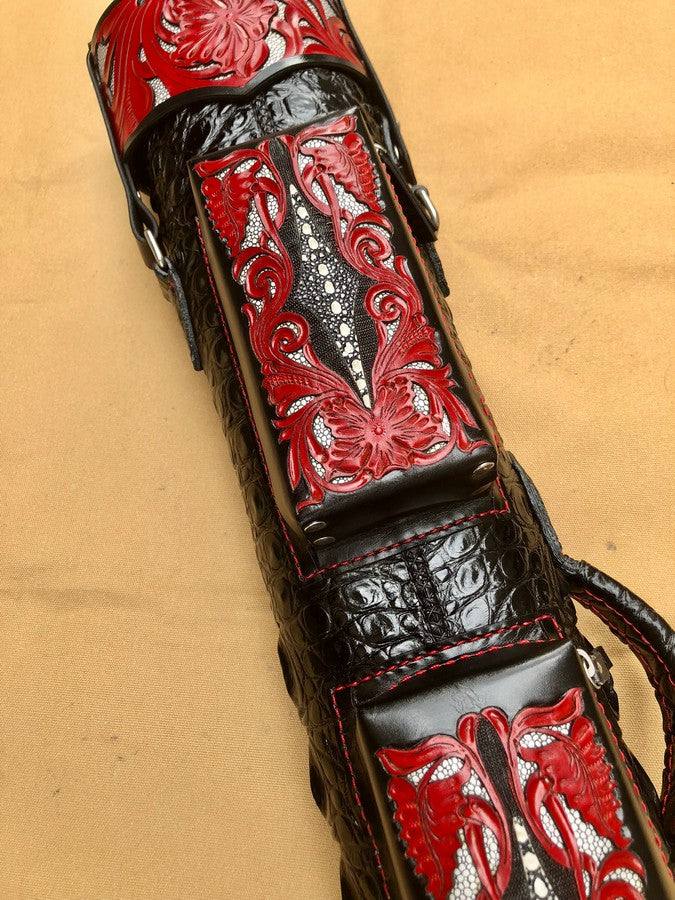 Crocodile Dual Tone Custom Cue Cases