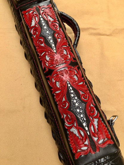 Crocodile Dual Tone Custom Cue Cases