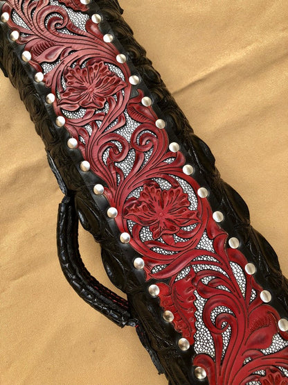 Crocodile Dual Tone Custom Cue Cases