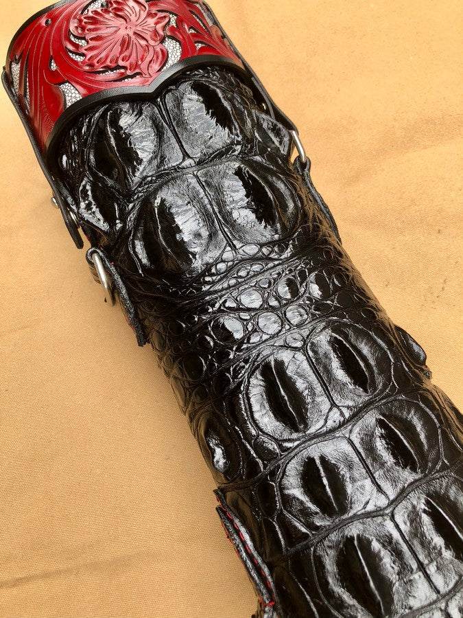 Crocodile Dual Tone Custom Cue Cases
