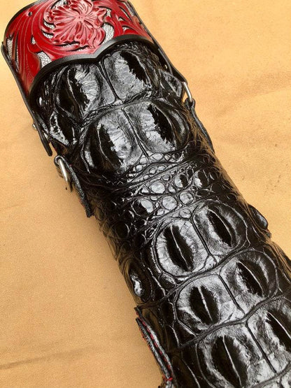 Crocodile Dual Tone Custom Cue Cases