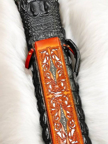 Crocodile Dual Tone Custom Cue Cases