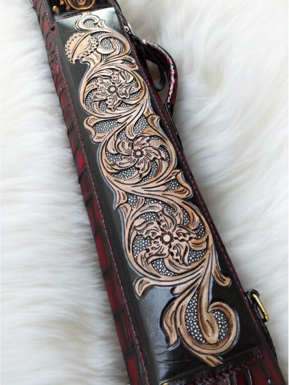Crocodile Dual Tone Custom Cue Cases