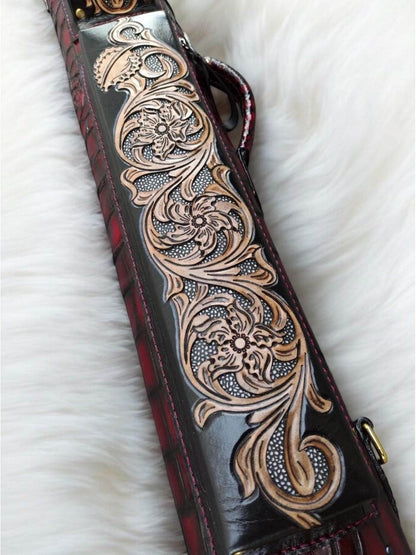 Crocodile Dual Tone Custom Cue Cases