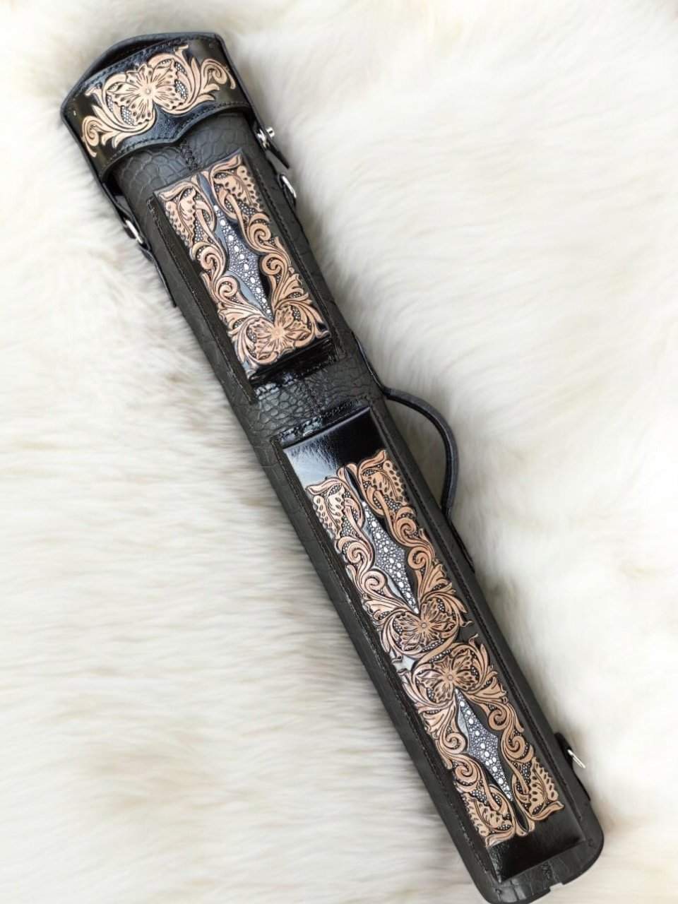 Crocodile Dual Tone Custom Cue Cases