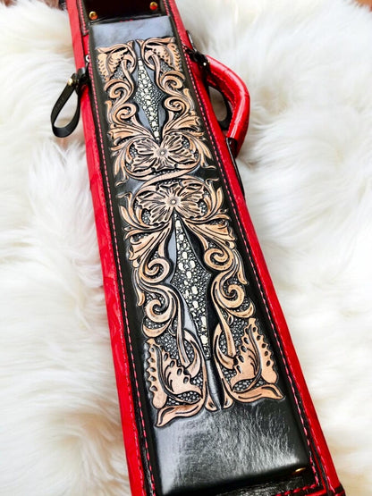 Crocodile Dual Tone Custom Cue Cases