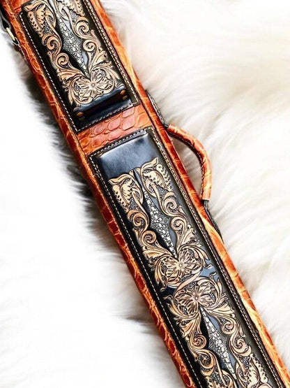 Crocodile Dual Tone Custom Cue Cases