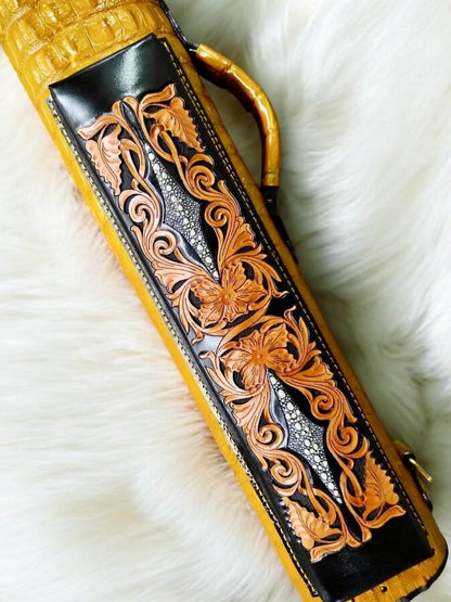 Crocodile Dual Tone Custom Cue Cases