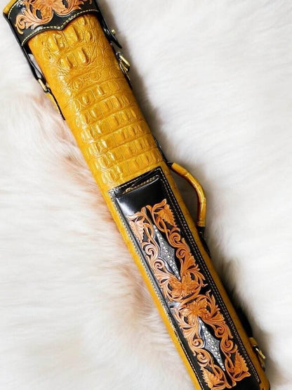 Crocodile Dual Tone Custom Cue Cases