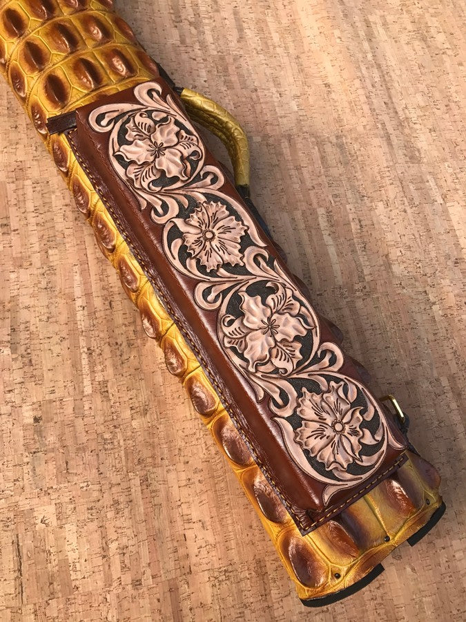 Crocodile Dual Tone Custom Cue Cases