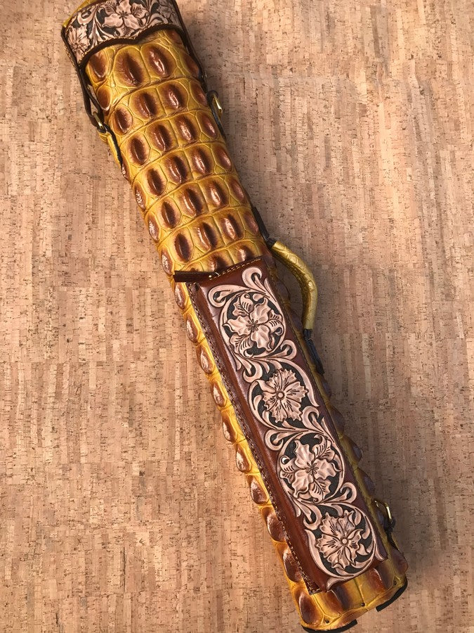 Crocodile Dual Tone Custom Cue Cases