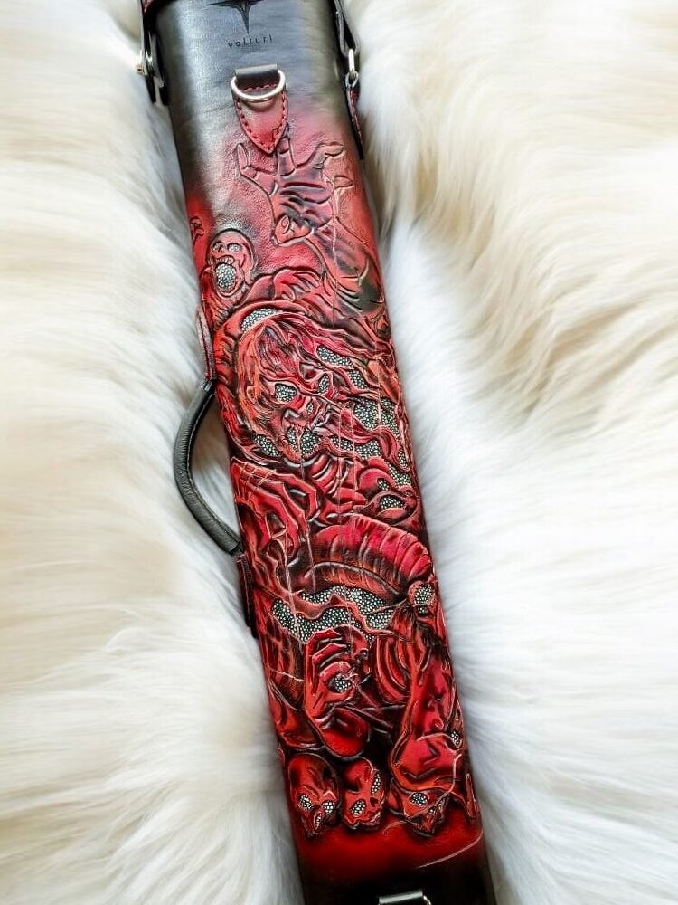 Death-Themed Custom Cue Cases