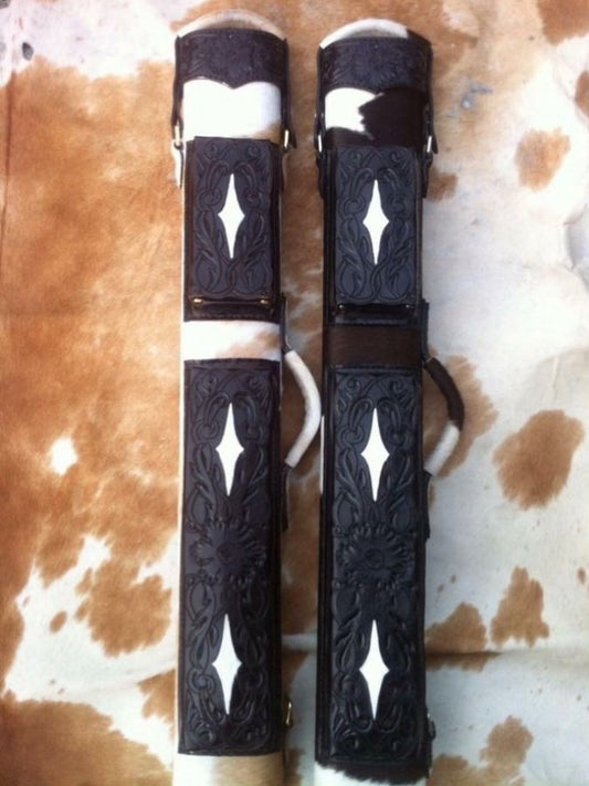 Hair-On Cowhide Custom Cue Cases