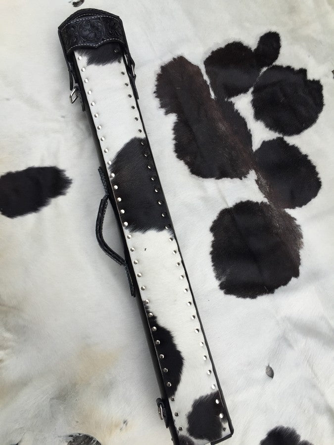 Hair-On Cowhide Custom Cue Cases