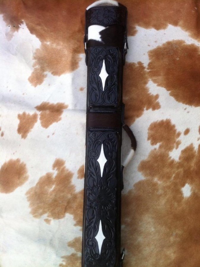 Hair-On Cowhide Custom Cue Cases