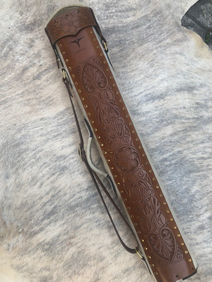 Hair-On Cowhide Custom Cue Cases