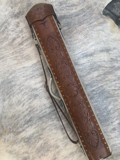 Hair-On Cowhide Custom Cue Cases