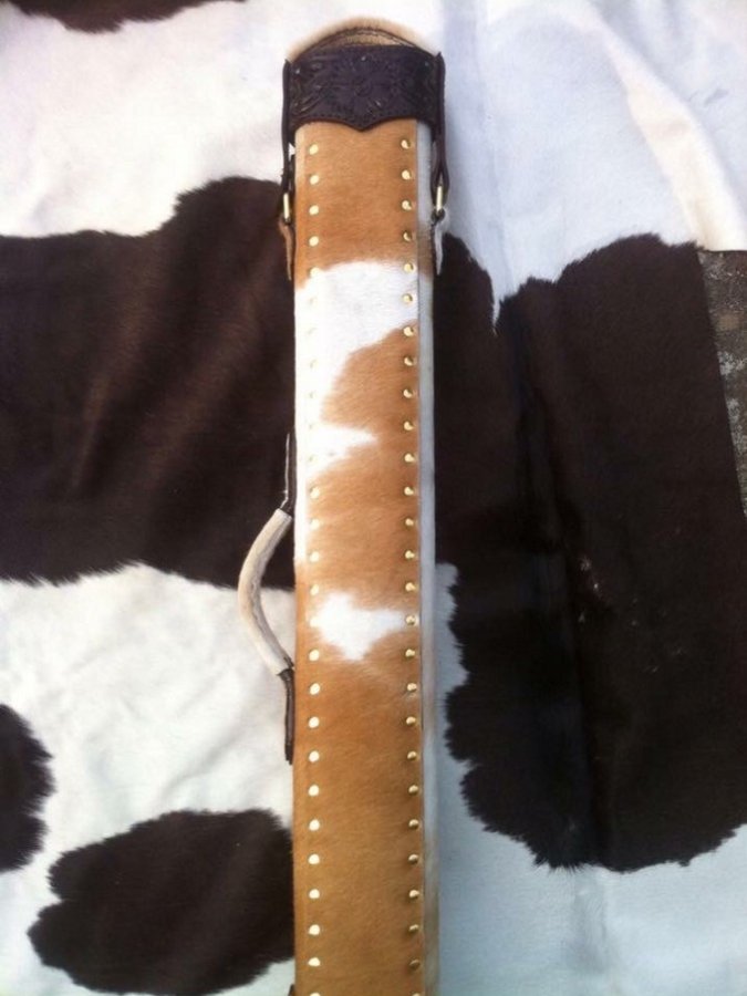 Hair-On Cowhide Custom Cue Cases