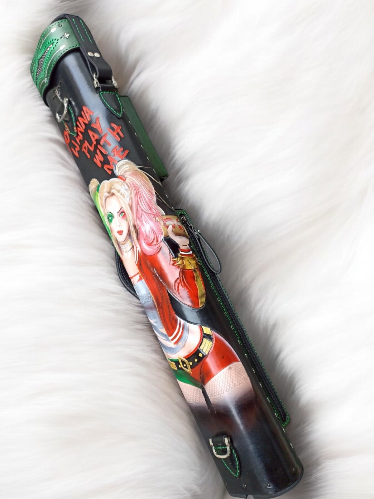 Harley Quinn Custom Cue Cases
