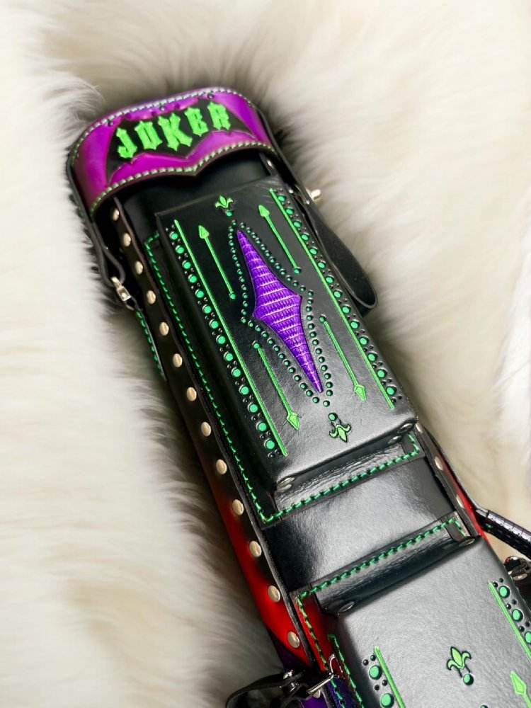 Joker Custom Cue Cases for billiard cues with unique designs