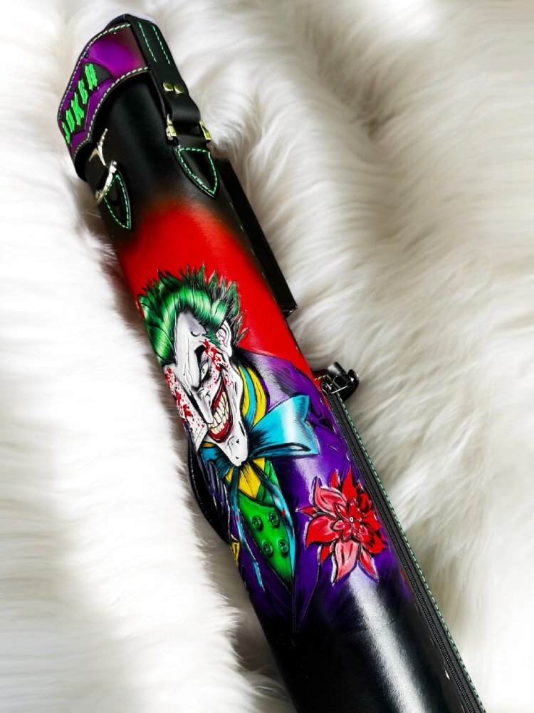 Joker custom cue cases for billiard cues with stylish design