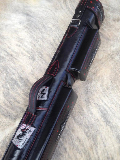 Side view of Joker custom pool cue case