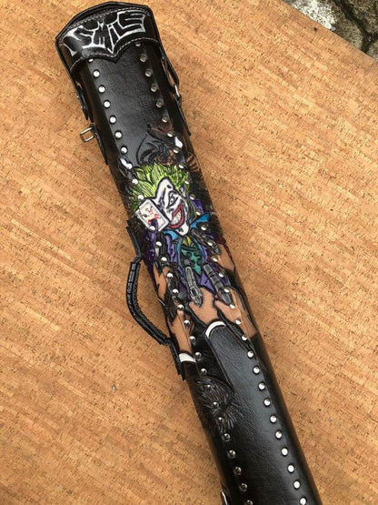 Back view of Joker custom pool cue case