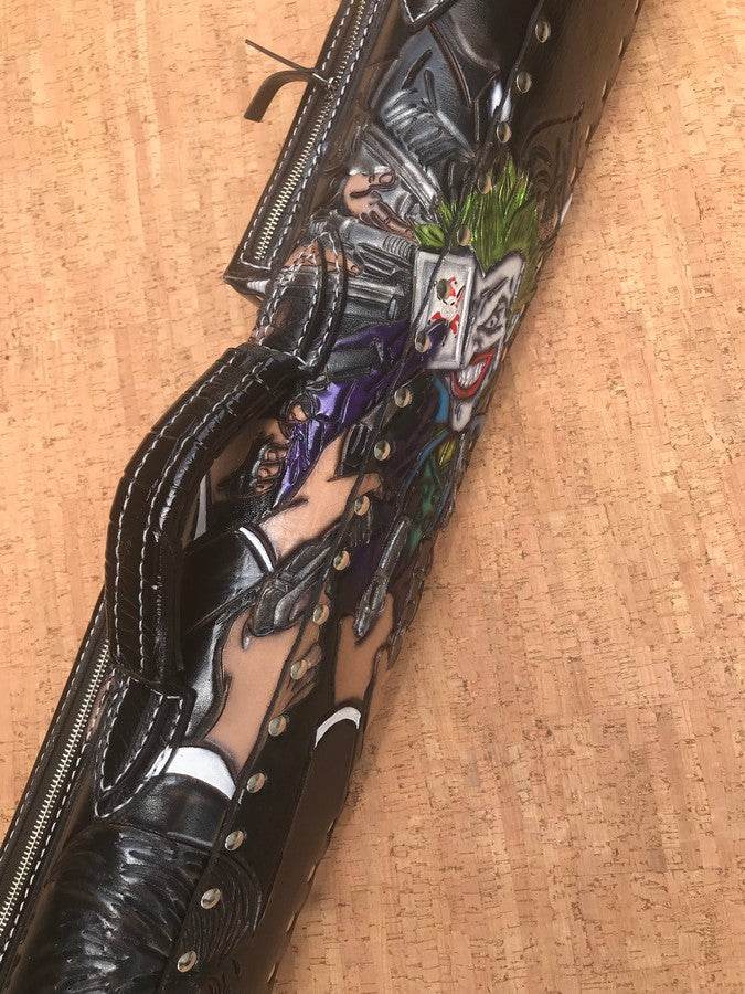 Side view of Joker custom pool cue case