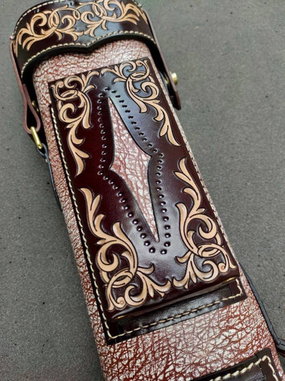 Stratta Single Tone Leather Cue Case