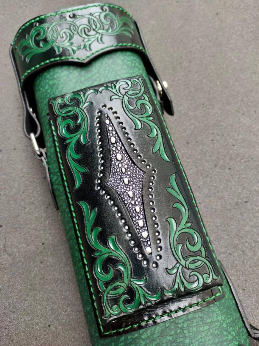 Stratta Single Tone Leather Cue Case