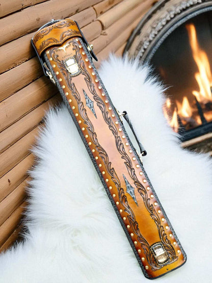 Throne Crocodile Leather Cue Case
