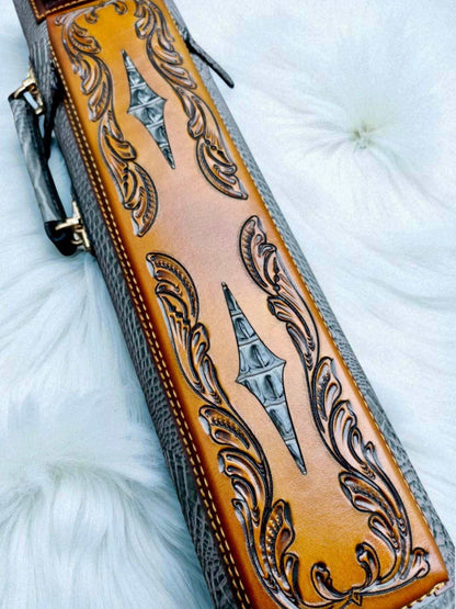 Throne Crocodile Leather Cue Case