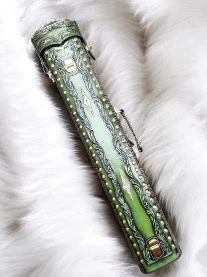 Throne Crocodile Leather Cue Case