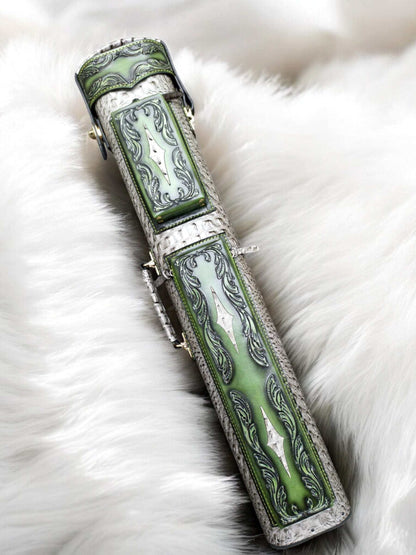 Throne Crocodile Leather Cue Case