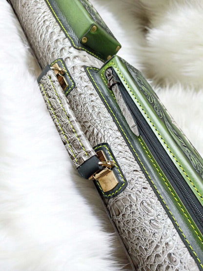 Throne Crocodile Leather Cue Case