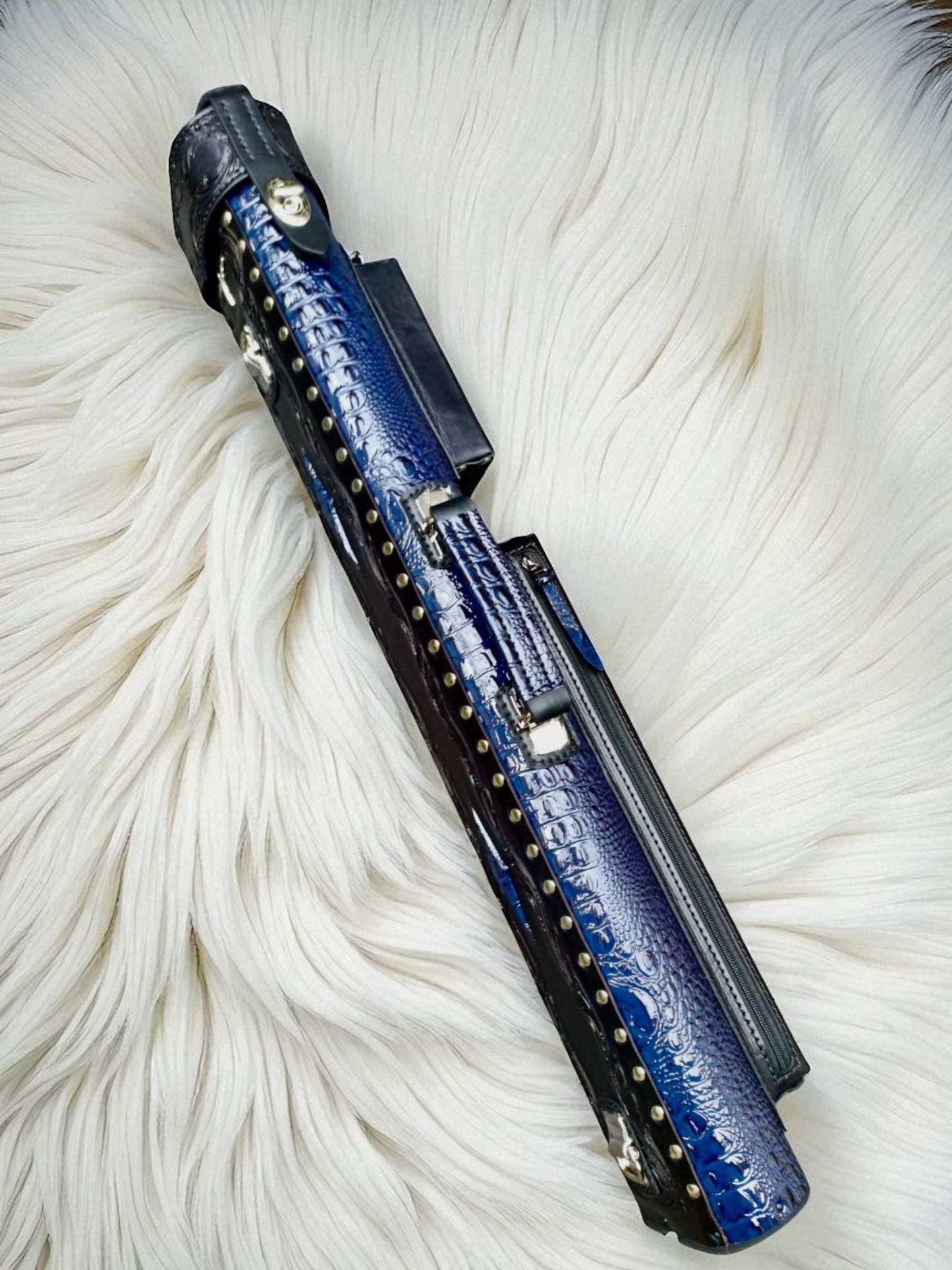 Throne Crocodile Leather Cue Case