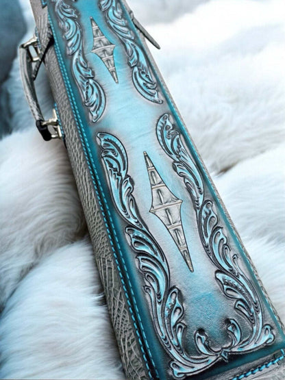 Throne Crocodile Leather Cue Case