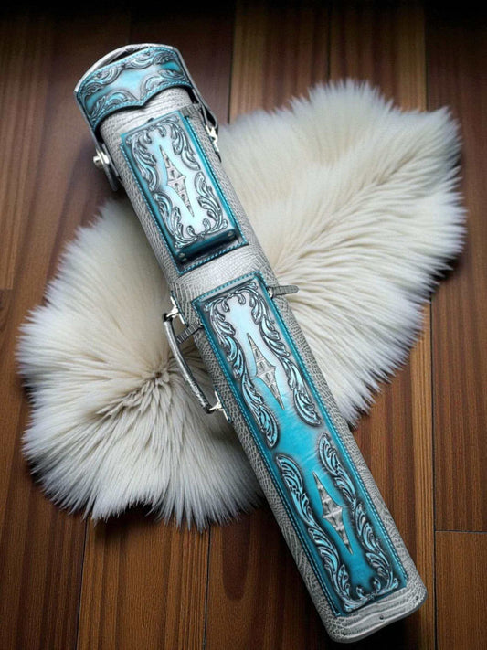 Throne Crocodile Leather Cue Case