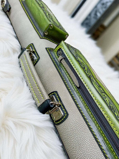 Throne Stingray Leather Cue Case