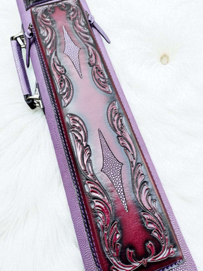 Throne Stingray Leather Cue Case