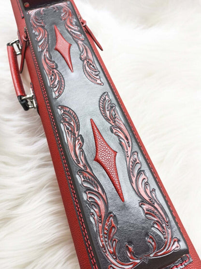 Throne Stingray Leather Cue Case
