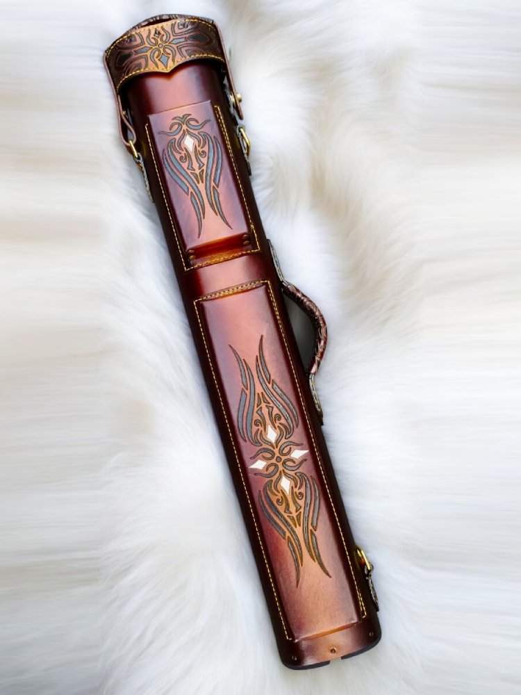 Tribal Leather Cue Case