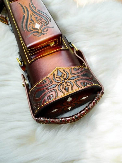 Tribal Leather Cue Case
