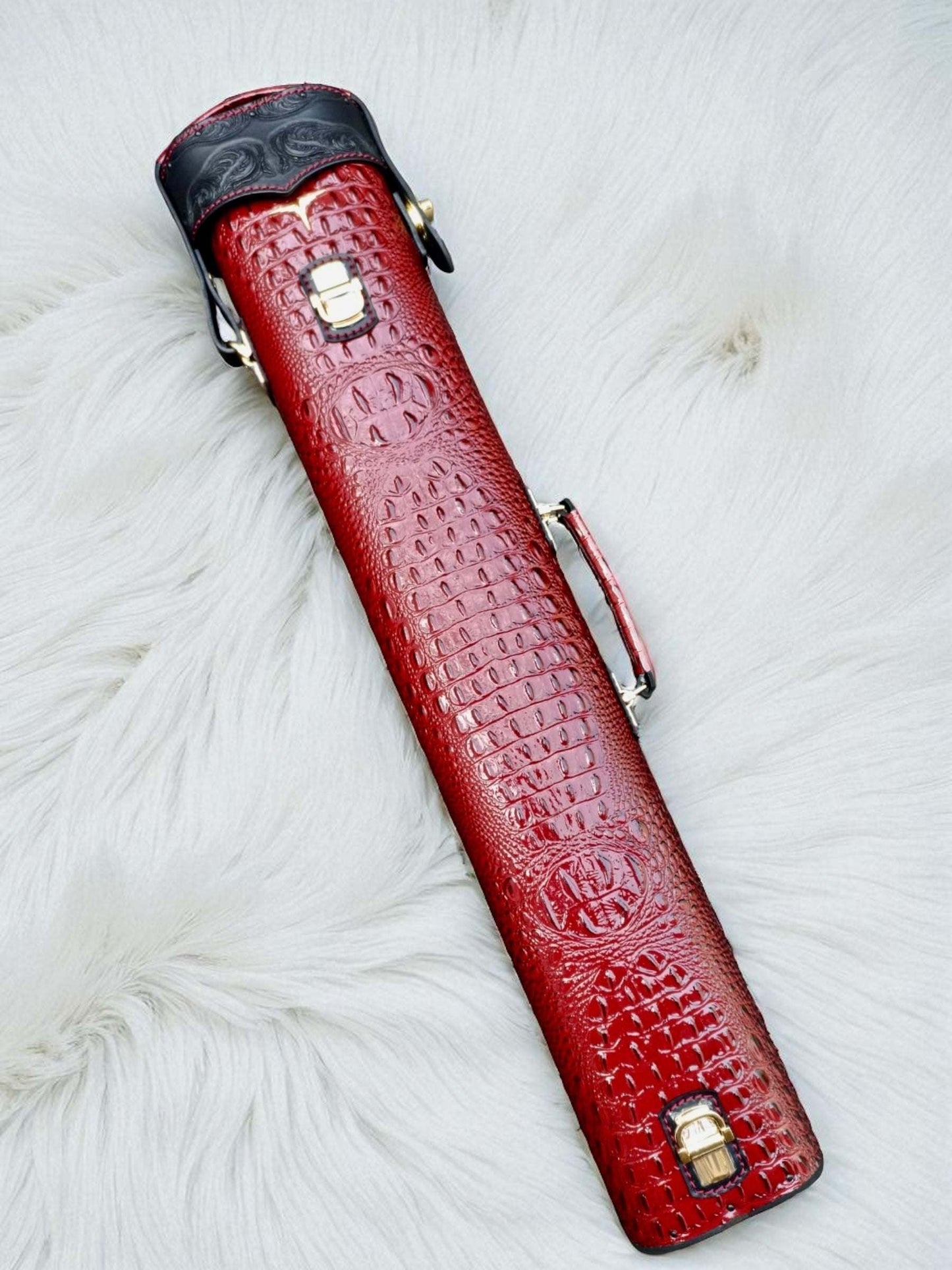 Vicri Crocodile Leather Cue Case