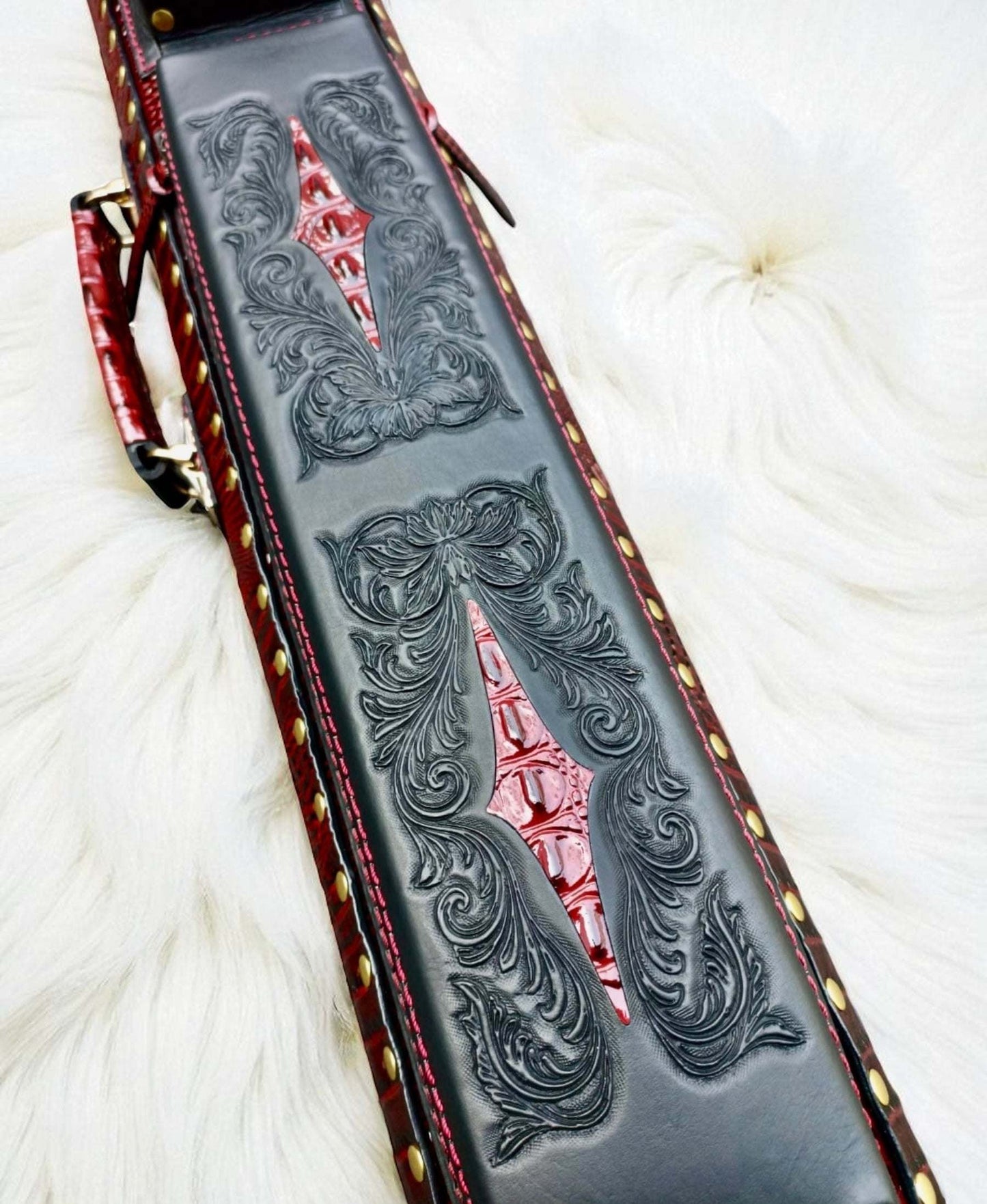 Vicri Crocodile Leather Cue Case