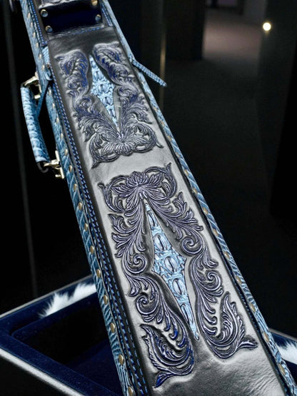 Vicri Crocodile Leather Cue Case