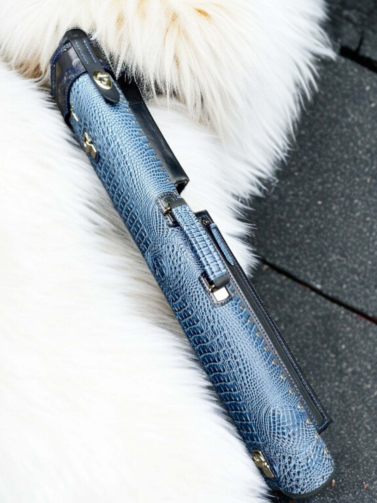 Vicri Crocodile Leather Cue Case